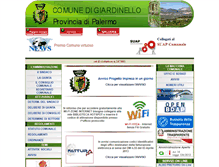Tablet Screenshot of comune.giardinello.pa.it